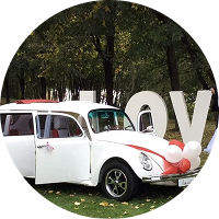 VW Käfer Limousine - 2 Stunden ab €225,-, mit Chauffeur